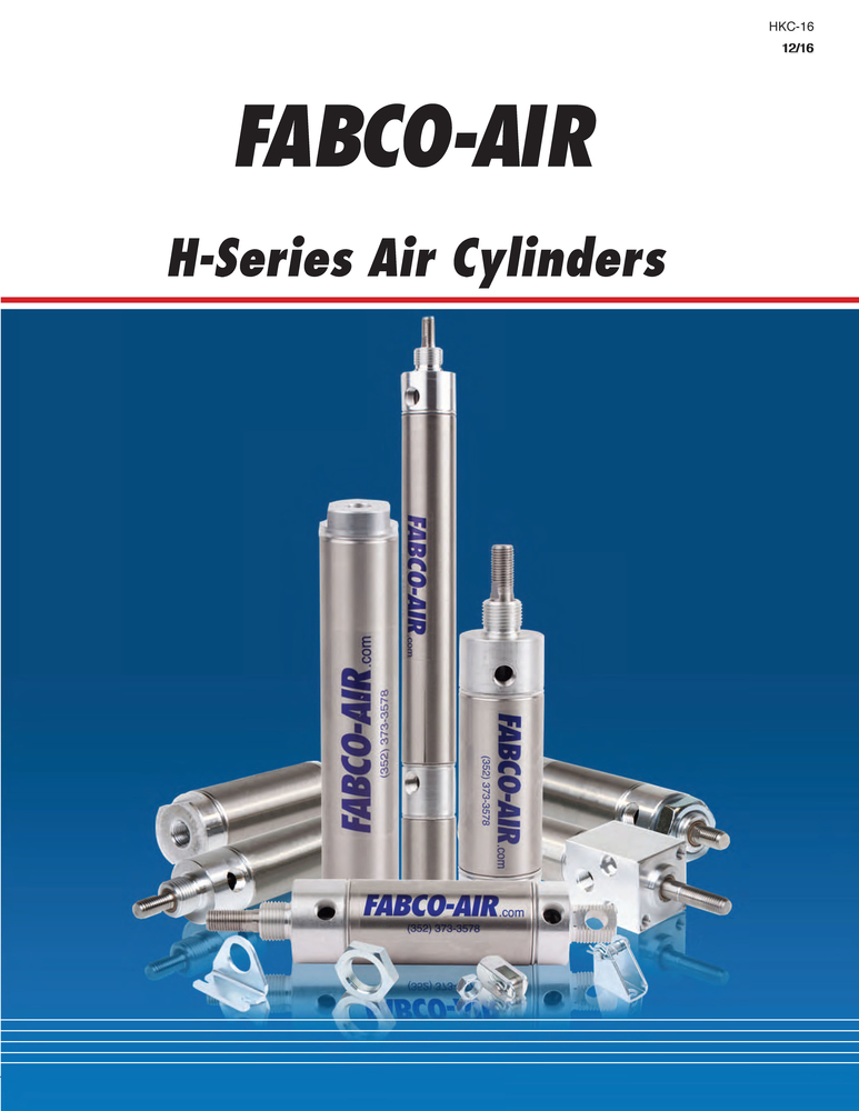 Fabco H Series Air Cylinders, 1/2