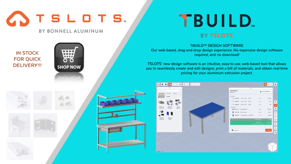 TSlots Extruded Aluminum